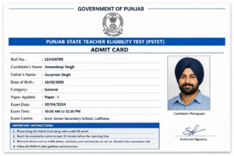 PSTET Hall Ticket Update- Live India News