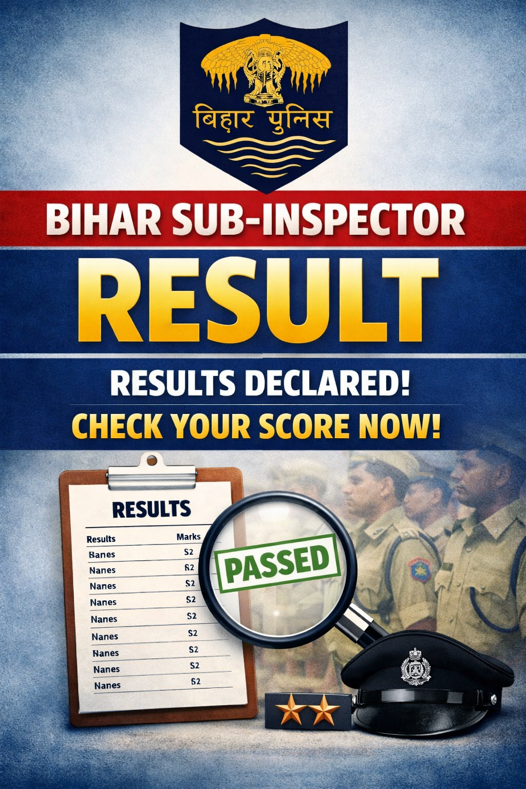 Bihar Sub-Inspector Result- Live India News