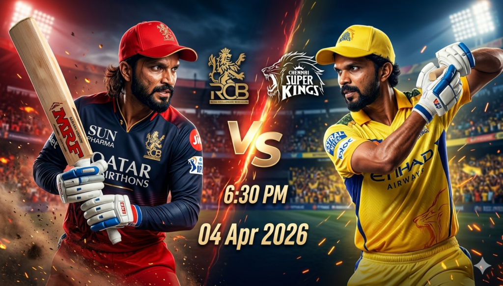 TATA IPL 2026 RCB vs CSK