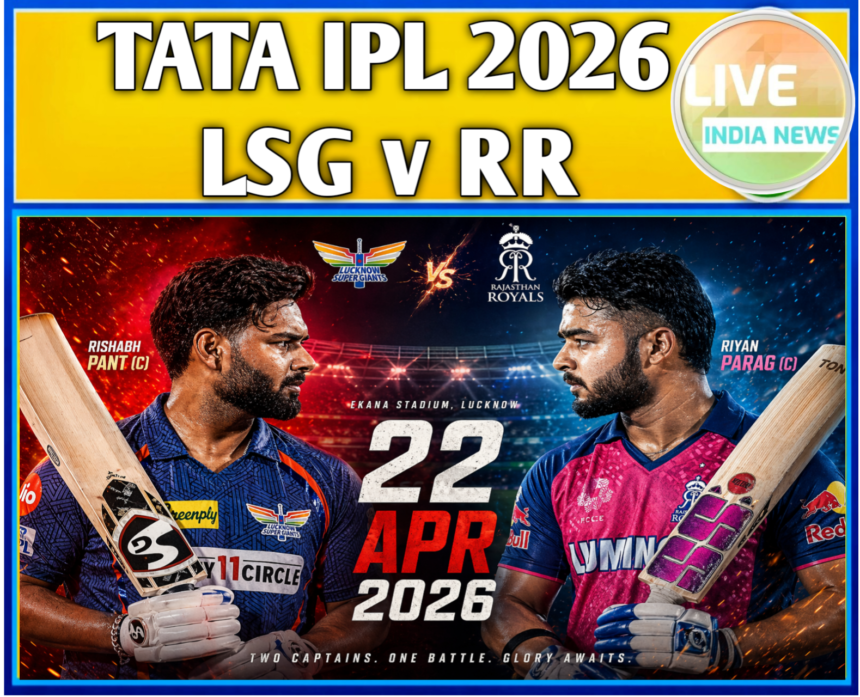 TATA IPL 2026 LSG v RR LIVE
