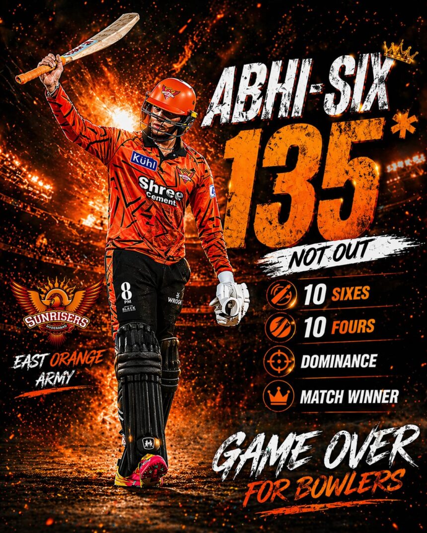 ABHISHEK SHARMA: अभिषेक शर्मा की विस्फोटक पारी, मैच का रुख बदल दिया- Live India News