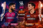 TATA IPL 2026 RR v SRH* Live
