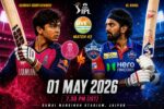TATA IPL 2026 RR v DC LIVE- INDIA NEWS