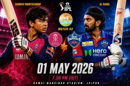 TATA IPL 2026 RR v DC LIVE- INDIA NEWS