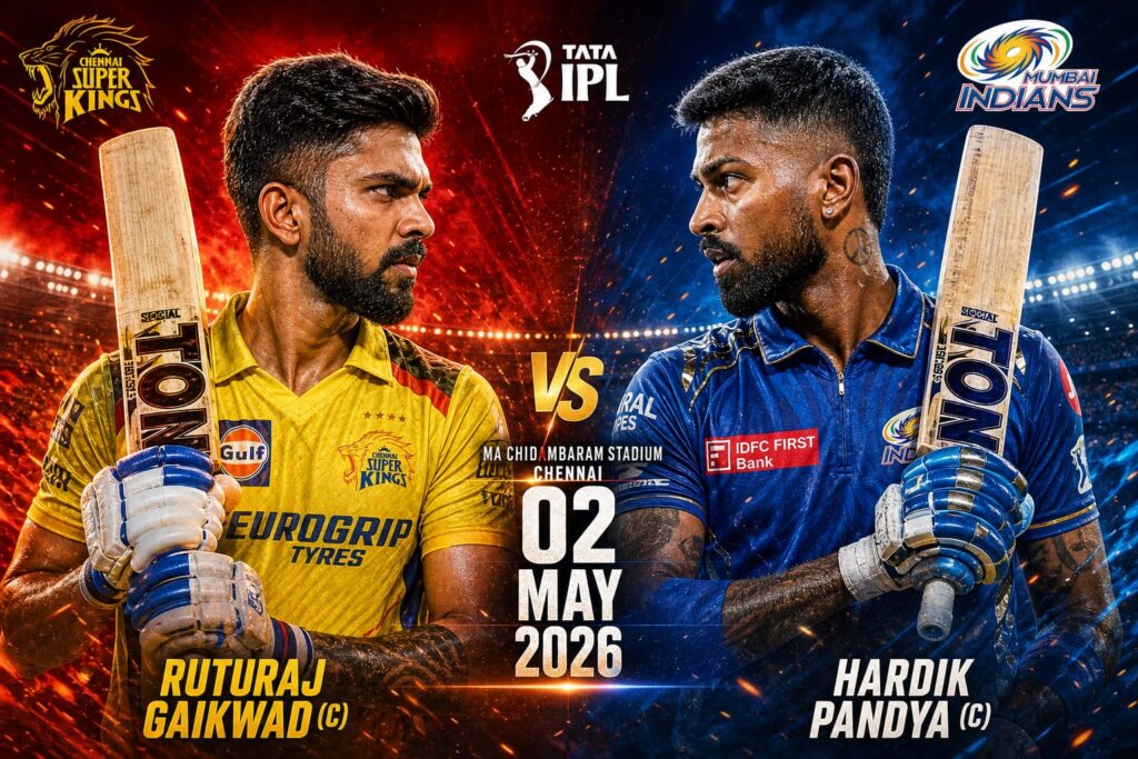 TATA IPL 2026 CSK v MI LIVE- Live India News