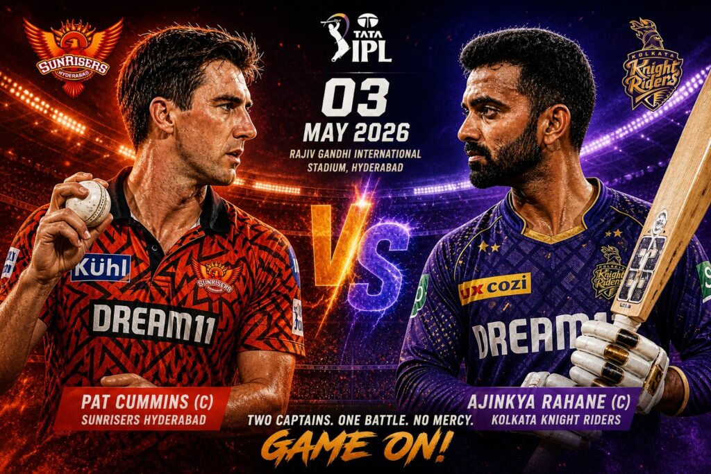TATA IPL 2026 SRH v KKR LIVE- Live India News